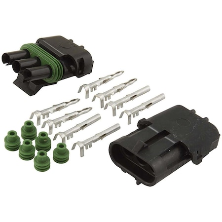 Allstar Performance 3-Wire Weather Pack Connector Kit ALL76267